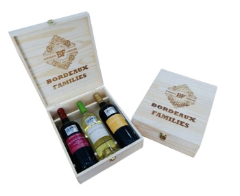 Hộp đựng Rượu Vang bằng Gỗ loại 3 chai