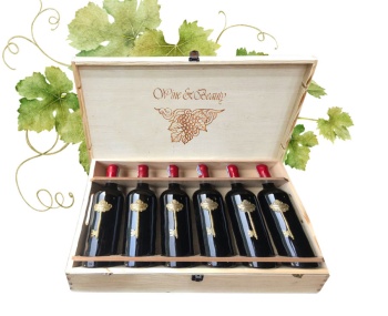 Rượu vang Ý Segreto - Thùng gỗ 6 chai