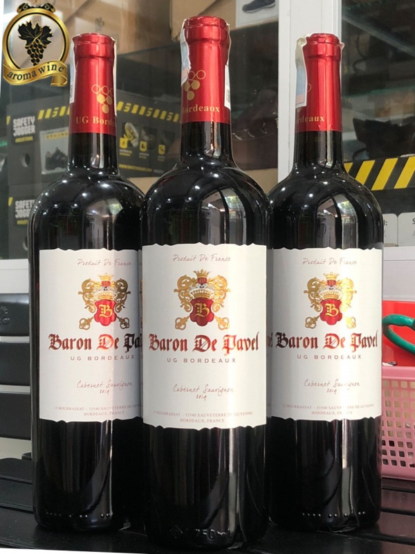 Rượu vang Pháp BARON DE PAVEL