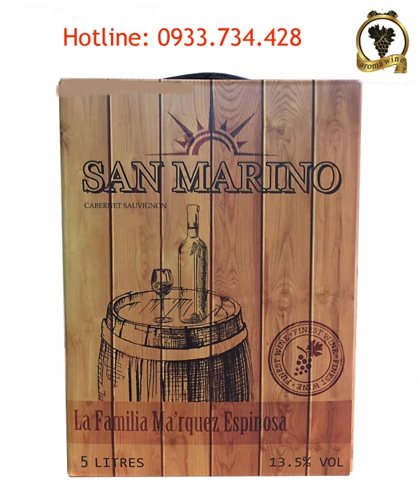 Rượu Vang bịch Chile San Marino 5 lít
