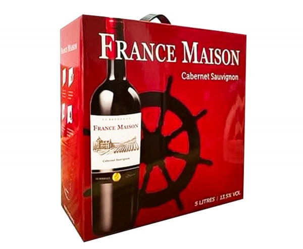 Rượu Vang bịch Pháp France Maison 5 lít