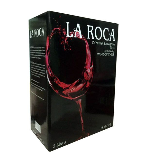 Rượu vang bịch Chile La Roca 3 Lít