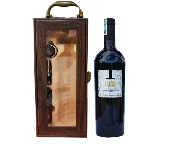 Rượu vang Ý 1933 Rosso - Hộp 1 chai + phụ kiện + túi xách