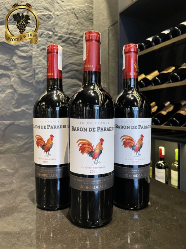 RƯỢU VANG BARON DE PARADIS CABERNET SAUVIGNON 750ML (13,5%)