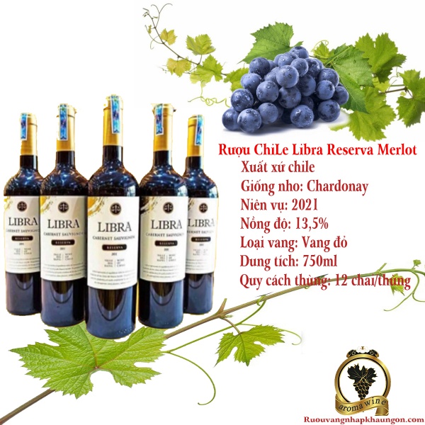 Rượu vang ChiLe Libra Reserva Merlot