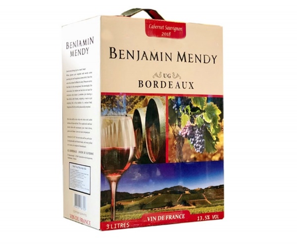 Rượu vang bịch Pháp Benjamin Mendy