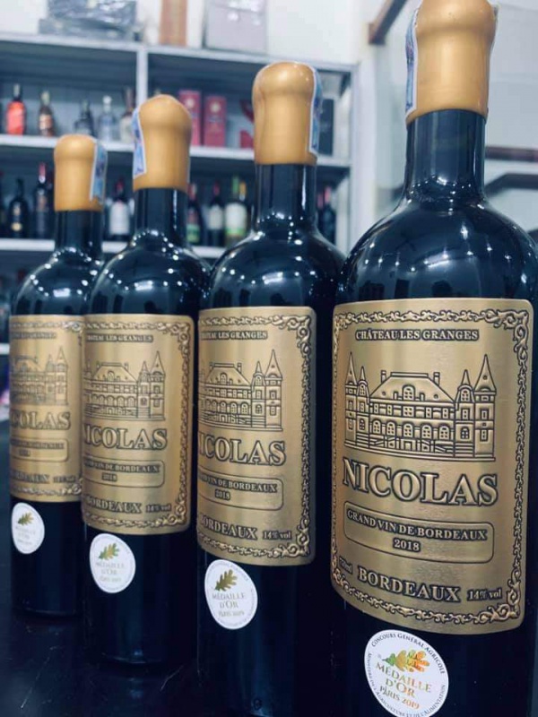 Rượu vang Pháp Nicolas Bordeaux