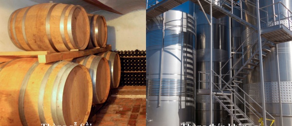 Gỗ Sồi hay Thép không gỉ - yếu tố tìm ra hương vang yêu thích.